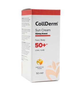 CollDerm Sun Cream Face and Body SPF50+ 50ml  Yüz ve Vücut Güneş Kremi