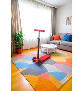 HT208 3 Tekerlekli Yeni Nesil Scooter - Işıklı Tekerlekli - Arkadan Frenli