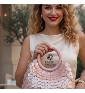 Mango Pudra Pullu El Çantası