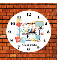 Sınıf Öğretmeni İsimli Kişiye Özel Saat