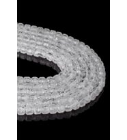 6X6 MM Kristal Kuvars Taşı Dizi AA (Beyaz)