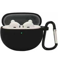 Kulaklık Kılıf Silikon Kancalı Kılıf Siyah Oppo Enco Air ile Uyumlu ürün