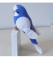 Amigurumi Kuş Muhabbet Kuşu Koyu Mavi