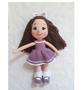 Fatoş Bebek Amigurumi Organik Oyuncak