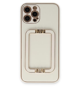 Durukar® iPhone 12 Pro Kılıf Coco Elit Kapak - Beyaz