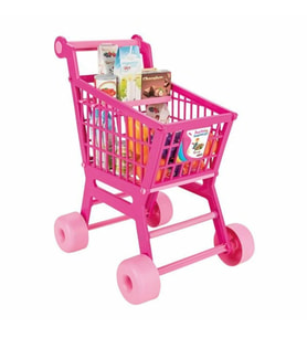 07 608 Pilsan Pratik Pembe Market Arabası (meyve ve sebze)
