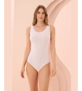 NBB Kalın Askılı U Yaka Çıtçıtlı Body/Atlet- 2940 (Beyaz)