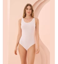 NBB Kalın Askılı U Yaka Çıtçıtlı Body/Atlet- 2940 (Beyaz)