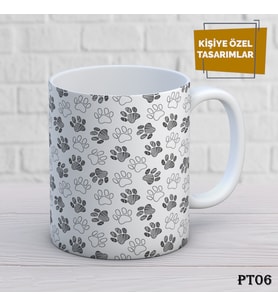 Patili Dostlarımız Temalı İsme Özel Kupa Bardak