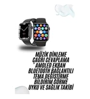 Mey İthalat® Plastik Kordonlu Kalp Atışı Uyku Takibi ve Çağrı Cevaplayabilen Akıllı Saat