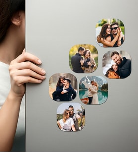 Kişiye Özel Ahşap Fotoğraflı UV Baskılı Magnet