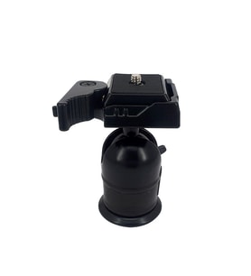 Ayex KH-8666 Metal Tripod Kafası – 360° dönebilen, Quick Release, su terazili (245 g) (Siyah)