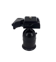 Ayex KH-8666 Metal Tripod Kafası – 360° dönebilen, Quick Release, su terazili (245 g) (Siyah)