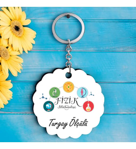 Fizik Mühendislerine Özel İsimli Anahtarlık