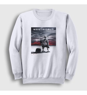 Presmono Unisex Beyaz Cover Westworld Sweatshirt 223067tt (Beyaz)