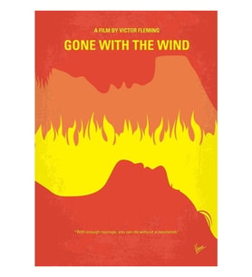 No299- Gone With The Wind Tablo Ahşap Poster Dekoratif