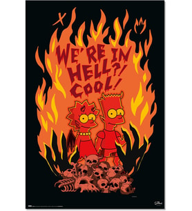 Erik Poster Sanatsal Baskı Simpsons Poster Dekorasyon Oturma Odası veya Yatak Odası Dekorasyonu - Dekorasyon Odası - Boyut 61 x 91 - Resmi The Simpsons Taraftar Ürünü