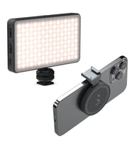 ShiftCam Apple Uyumlu ProLED Magsafe Selfie Çekim Işığı ve SnapShoe Siyah Magsafe Aksesuar Montaj Aparatı