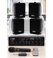 Lastvoice Black Large Plus Paket-3 Hoparlör ve Anfi Anons Ses Sistemi Seti