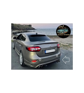 RENAULT FLUENCE GT ARKA TAMPON EKİ FİBERGLASS BOYASIZ