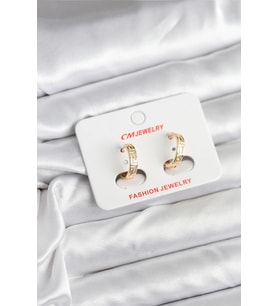 14K Gold Renk Kaplama CM Kadın Küpe