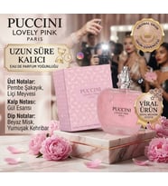 Puccini Lovely Pink EDP 100 ml Kadın Parfümü – Pembe Şakayık & Gül Esaslı Viral Uzun Süre Kalıcı Özel Seri