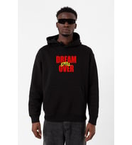 Dream Still Over Siyah Erkek 3ip Kapşonlu Sweatshirt