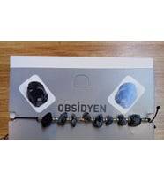 Doğal Taş Ayarlanabilir ObsidyenTaşı Bileklik