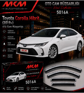Toyota Corolla Hibrit Kromlu (2019>) 4'lü Mugen Cam Rüzgarlığı