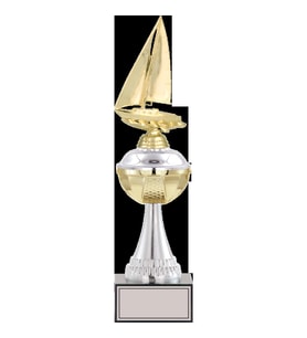 ODAK KUPA - Figürlü Kupalar - Yelken Figürlü Kupalar FG-045 A - 39 cm