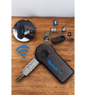 Tüm Araçlara Uyumlu Aux Car Bluetooth Kablosuz Araç Bağlantı Kiti