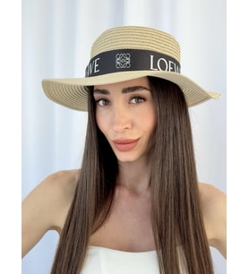 LW Marka Model Krem Hasır Şapka