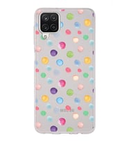PrintiFy Samsung Galaxy A12 ile Uyumlu 1mm Slim Fit Water Color 6 Baskılı Şeffaf  Kılıf