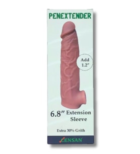 Penextender Testis Girişli Realistik Penis Kılıfı