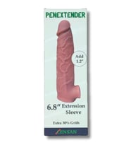 Penextender Testis Girişli Realistik Penis Kılıfı