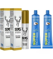 2 KUTU STAG 9000 DELAY(GECİKTİRİCİ) SPREY + 2 KUTU VİGA 150000 DELAY(GECİKTİRİCİ) KREM SETİ - PREMİUM ÜRÜN 4 ADET GÖNDERİ