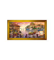Manzara Temalı Kanvas Tablo 50 x 70 cm Gold Çerçeve