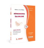 Egem Yayınları Açık Öğretim Dönem Sonu Işlemleri Konu Anlatımlı Soru Bankası (Çok Renkli)