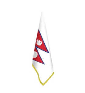 Nepal Bayrağı - Ofis-Makam-Toplantı Odaları - Saçaklı Makam Bayrağı