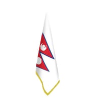 Nepal Bayrağı - Ofis-Makam-Toplantı Odaları - Saçaklı Makam Bayrağı