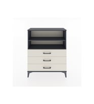 Arges Şifonyer 2 Raflı 3 Çekmeceli 88x30x106 Antrasit-Aytaşı