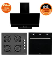 Eminçelik ve AFM TECH Markalı /Magican  Dijital Turbolu  Ankastre Set (12 225 + FM7700 + FM3250)