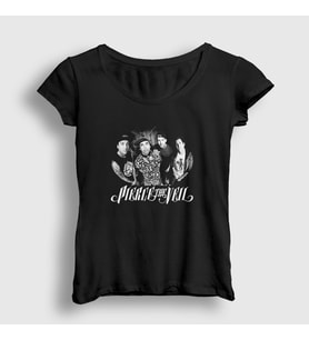 Presmono Kadın Siyah Band Pierce The Veil T-Shirt 375800tt