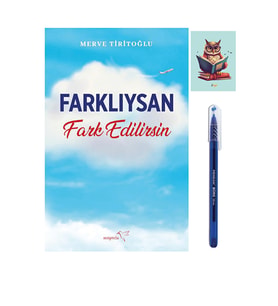 Farklıysan Fark Edilirsin - Merve Tiritoğlu - 9786258446241 -(KALEM VE BAYKUŞ NOT DEFTERLİ) (Krem)