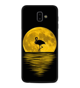 Samsung J6 Plus J7 Prime J7 Pro M20 Kılıf Desenli Silikon Ay ve Flamingo 1775