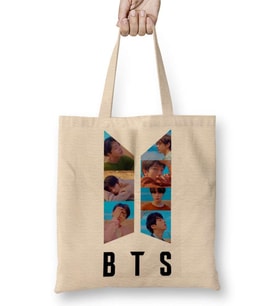 Bts Albüm Bez Çanta Uzun Saplı