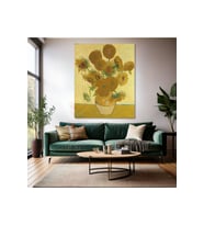 Van Gogh Kanvas Tablo Dijital Baskı Kanvas Duvar Tablosu Vazodaki Ay Çiçekleri Empresyonizm Tablo