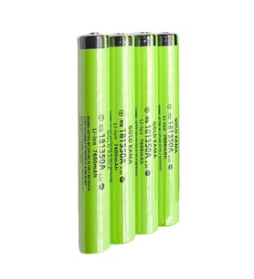 181350A 7600mAh 4.2V Li-ion Şarjlı Pil - 4 Adet (13.2 CM Uzunluk - 92 Gram - Dev Boy)
