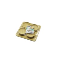 AHŞAP BAMBU 5PCS  ÇEREZLİK - LOKUMLUK KASE SETİ 22X22CM (5343)