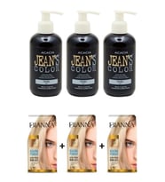 Jean's Color Mor 250ml Amonyaksız Saç Boyası 3 Adet+ 3 Adet Açıcı Bıanna